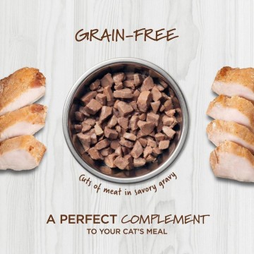 Instinct Healthy Cravings Grain-Free Real Rabbit Recipe in Savory Gravy Wet Food Topper 3oz (6 Packs)